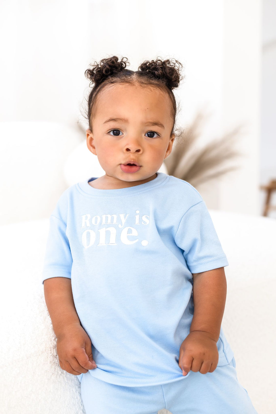 Birthday Name is Age Short set - Embroidered