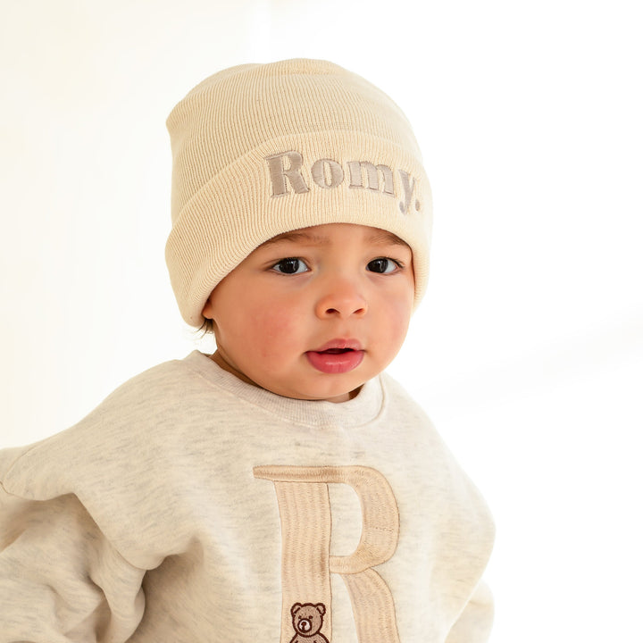 Infant Beanie - embroidered