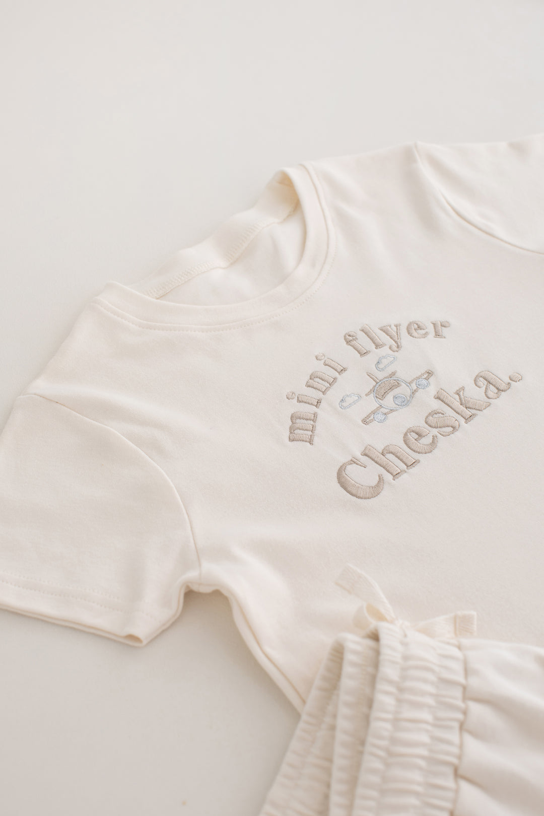 Holiday Flyer Short set - Embroidered