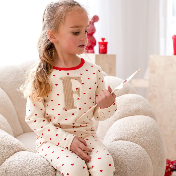 Heart Premium Lounge Set(Initial) - Embroidery