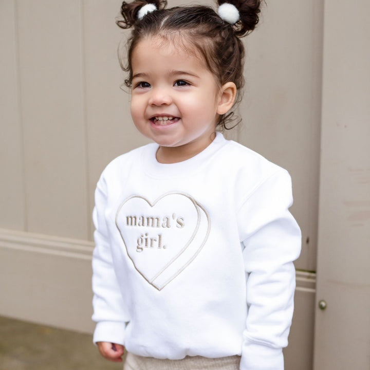 Large heart Classic Sweatshirt - Embroidered