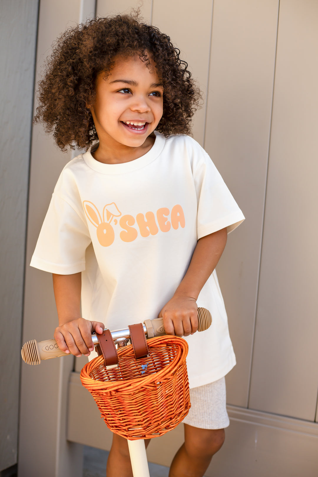 Easter Bunny Vanilla Tshirt - Bubble Print