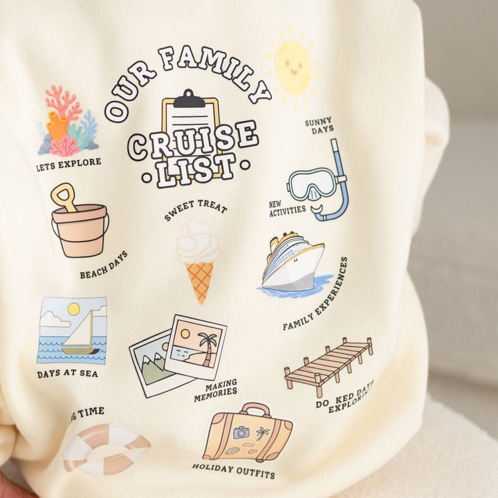 Cruise Bucket List Matching Tshirt - Print