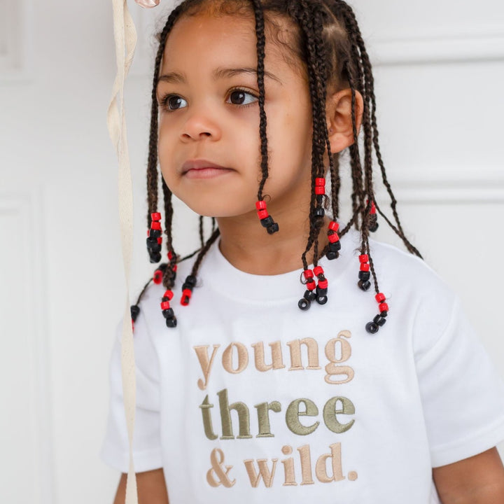 Third Birthday classic Tshirt - Embroidered
