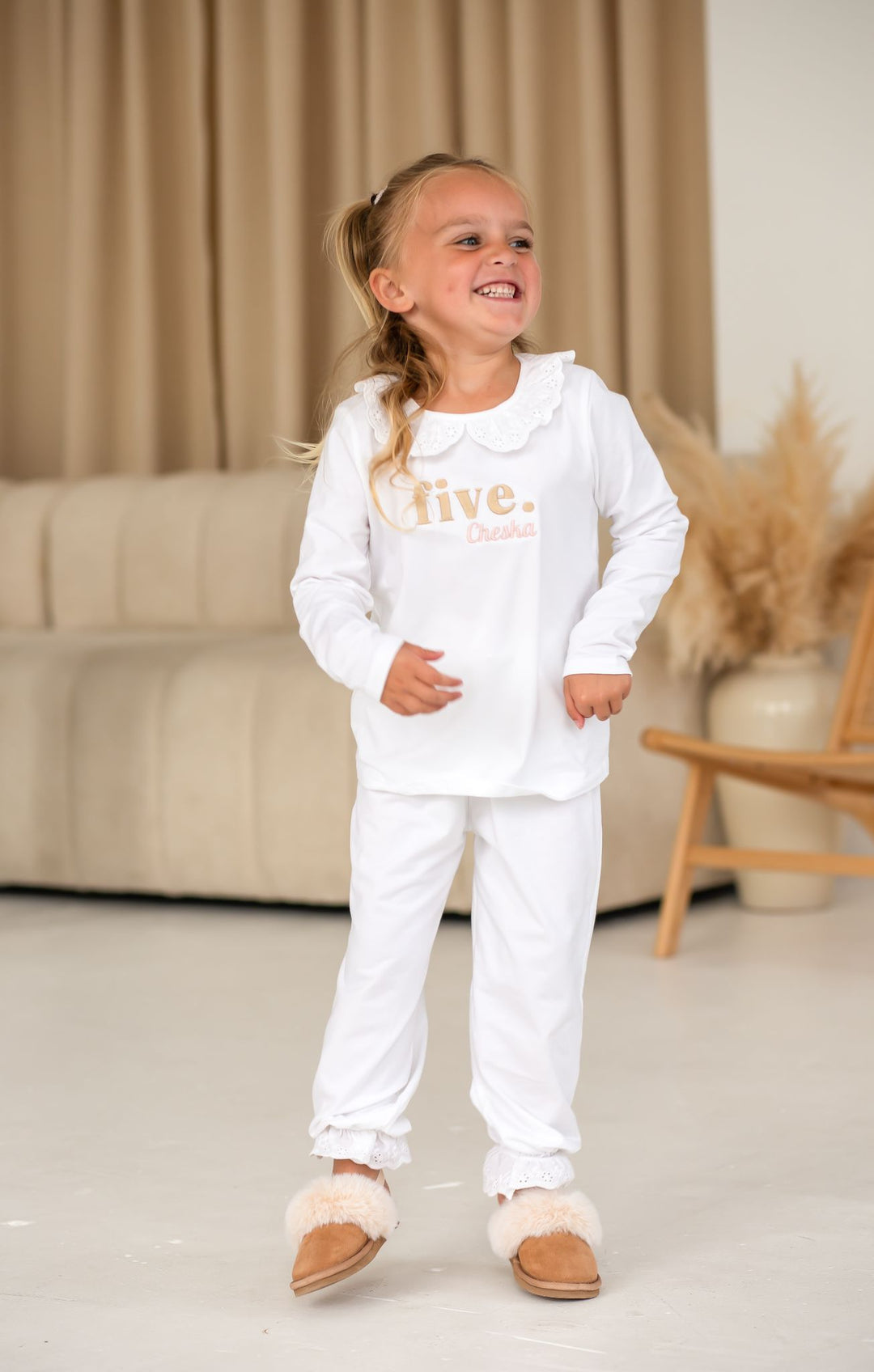 Frill Birthday Classic Lounge Set - Embroidered