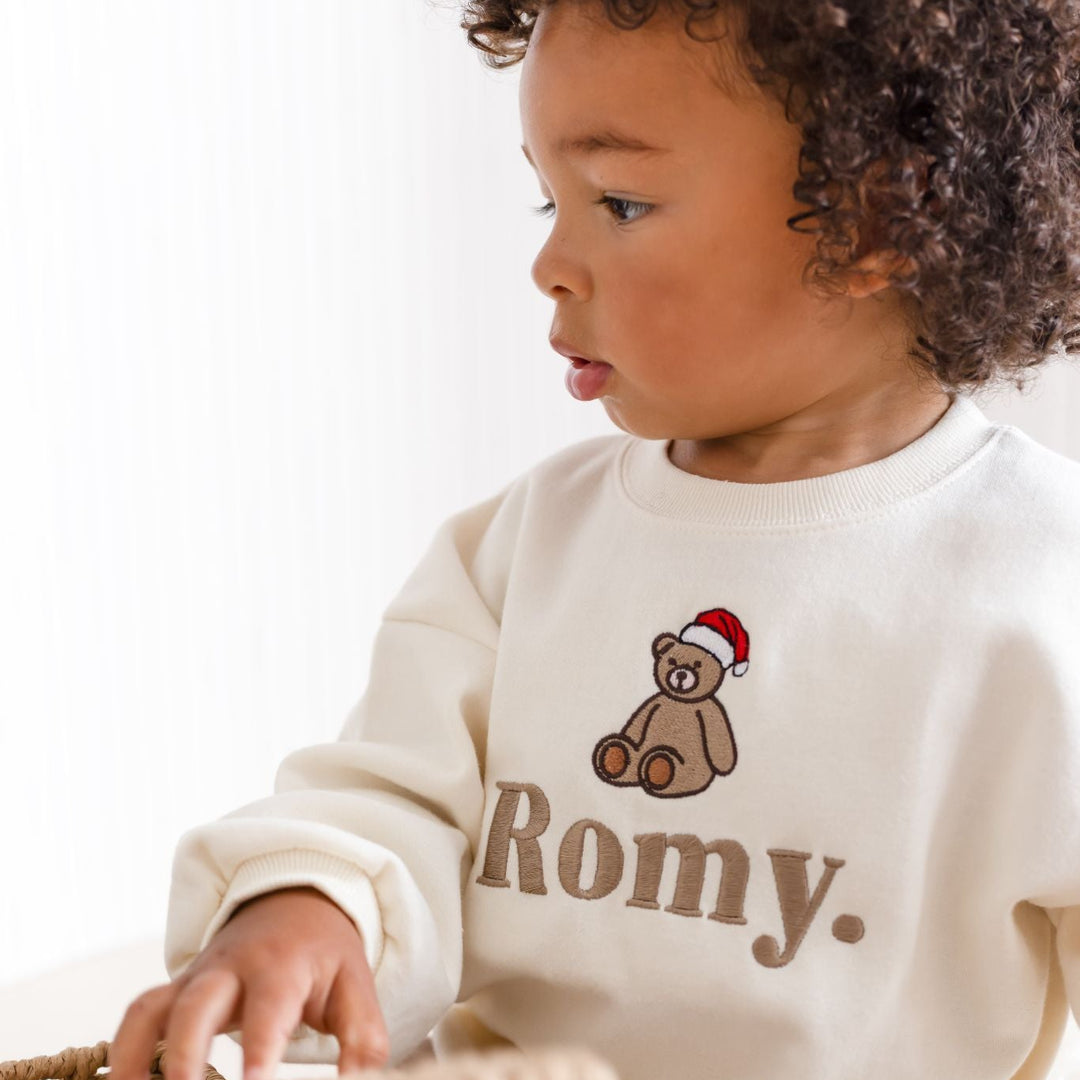Christmas Bear Signature Sweatshirt - Embroidered