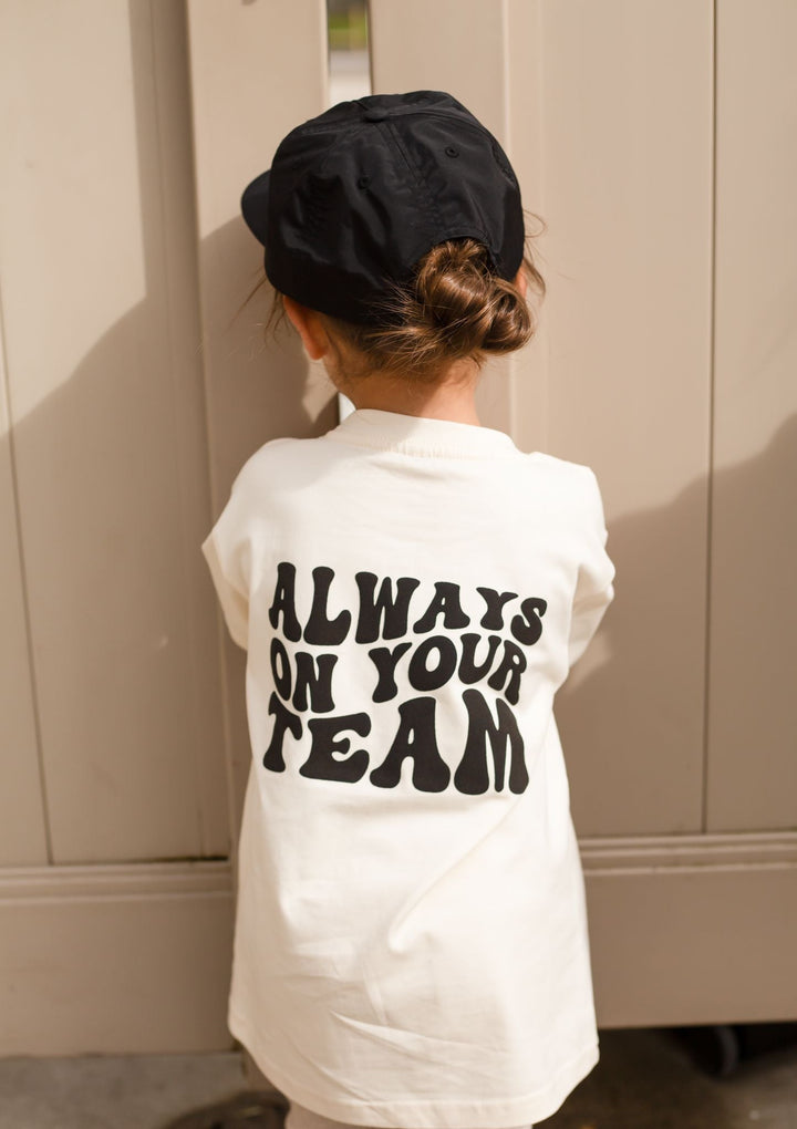 New Style Vanilla Personalise Team Tshirt - Bubble Print