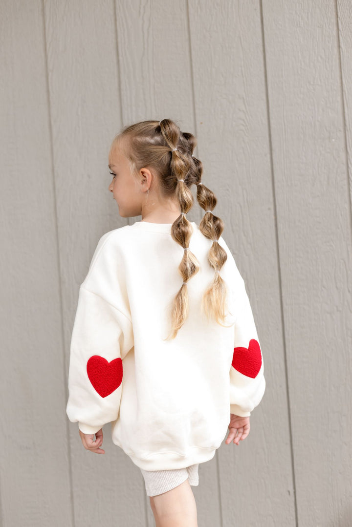 Vanilla Birthday Heart Sweatshirt - Embroidered
