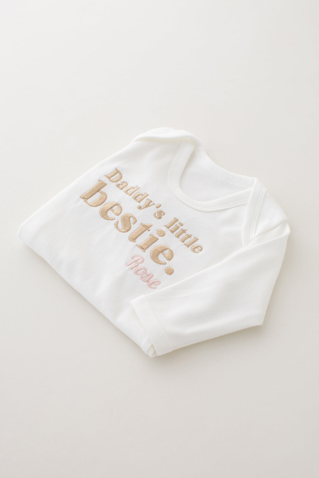 Personalised Little Bestie Romper - Embroidered