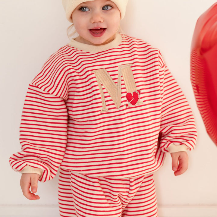 Child Heart Beanie - embroidered