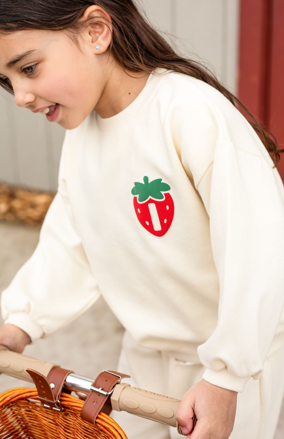 Strawberry Picking Signature Indi Elle Sweatshirt - Print