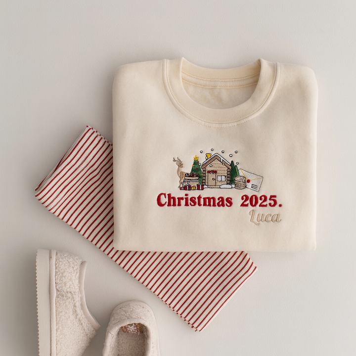 Matching Christmas 2026 Sweatshirt - Embroidered