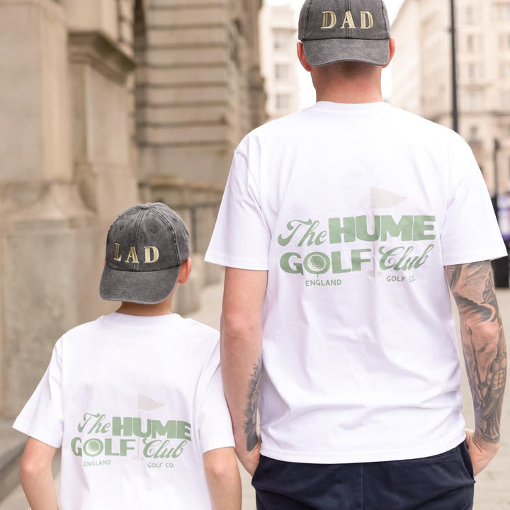 PERSONALISED golf theme Matching Adult Tshirt - Print