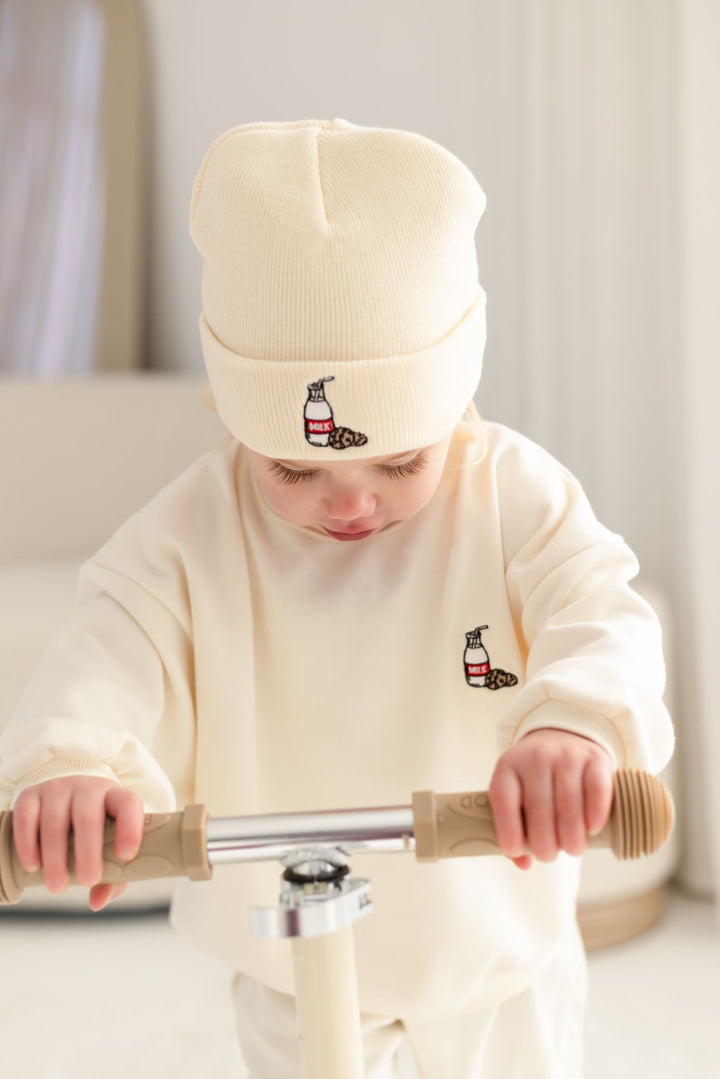 Milk + Cookies Vanilla Sweatshirt - Embroidery