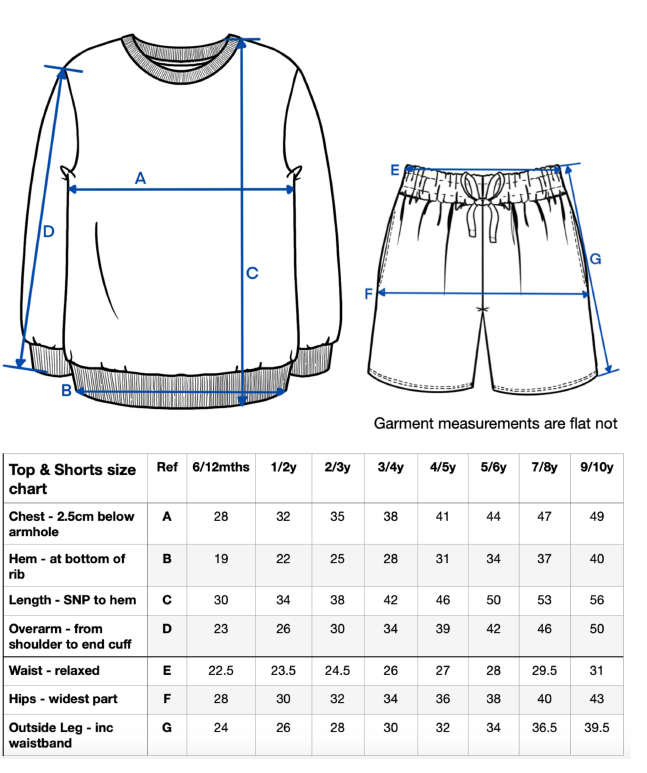 Sweatshirt & Short Set - Embroidered