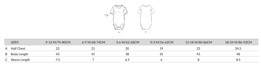 Hood matching Signature Baby Bodysuit