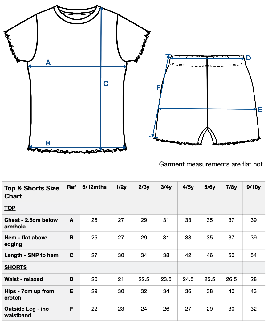 Summer Frill Short Set