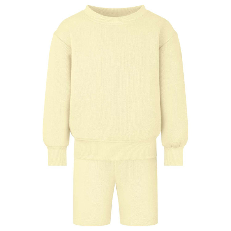 Sweatshirt & Short Set - Embroidered