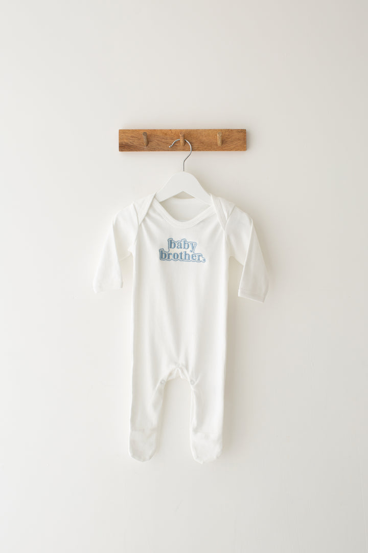 Baby Sibling Rompersuit - Bubble Embroidered