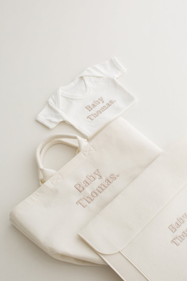 New Surname Baby Set - Embroidered