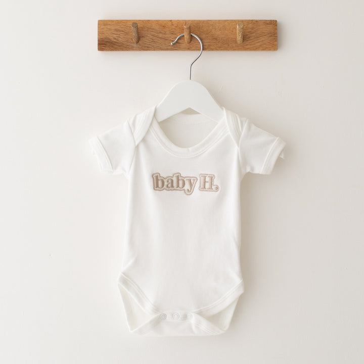 baby bubble Babygrow - Embroidered