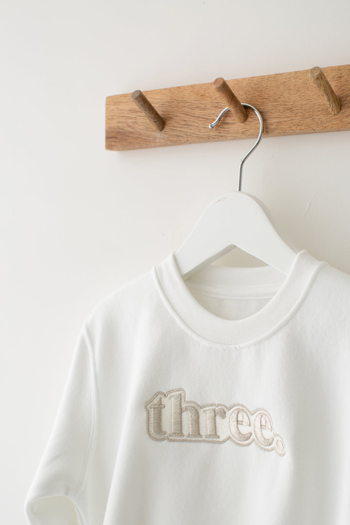 Bubble Birthday Age Sweatshirt - Embroidery