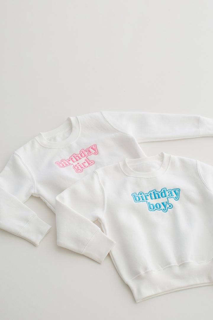 Bubble Birthday Boy/Girl Sweatshirt - Embroidery