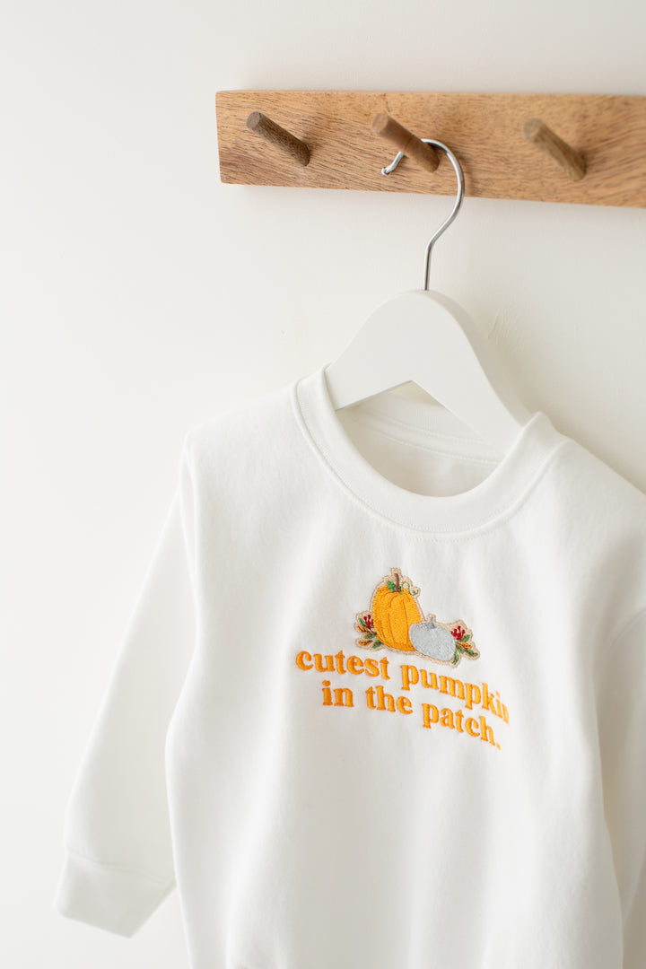 Cutest Pumpkin Sweatshirt - Embroidered