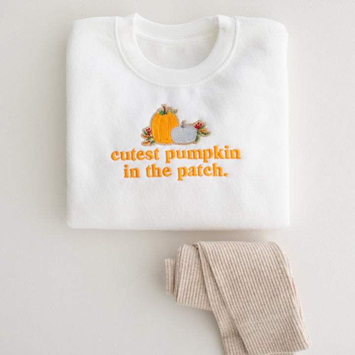 Cutest Pumpkin Sweatshirt - Embroidered