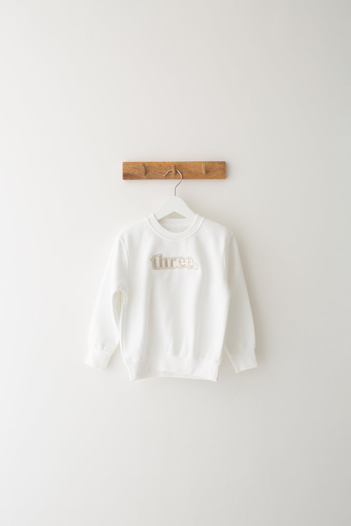 Bubble Birthday Age Sweatshirt - Embroidery