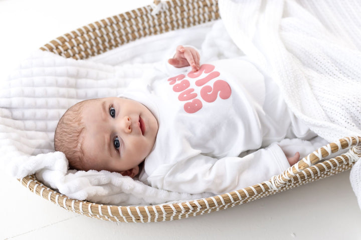 Baby Sibling Romper - Bubble print