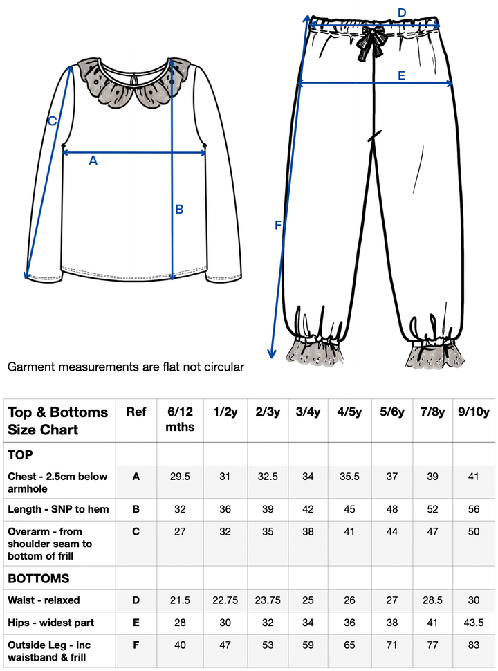 Frill Birthday Eve Classic Lounge Set - Embroidered