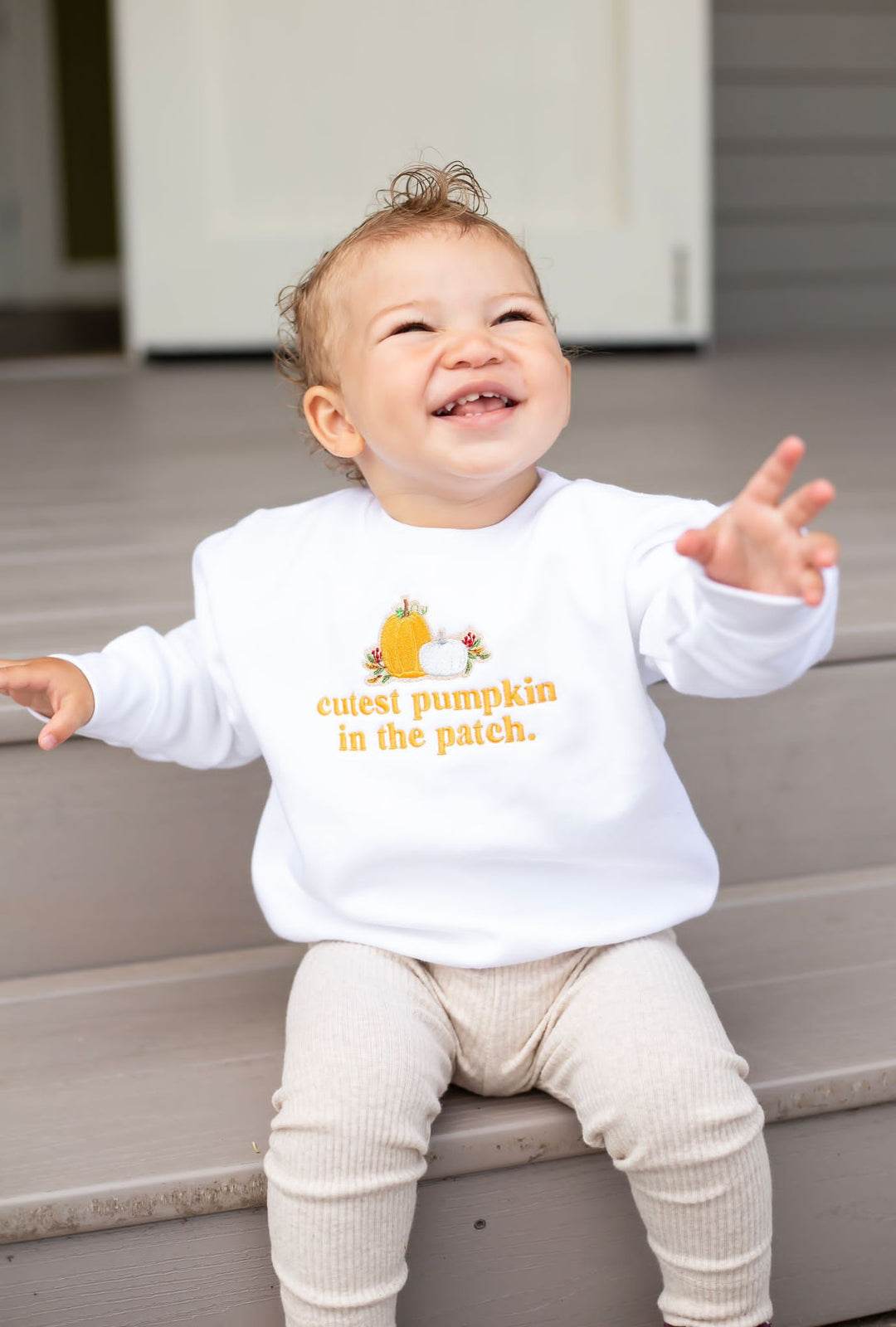 Cutest Pumpkin Sweatshirt - Embroidered