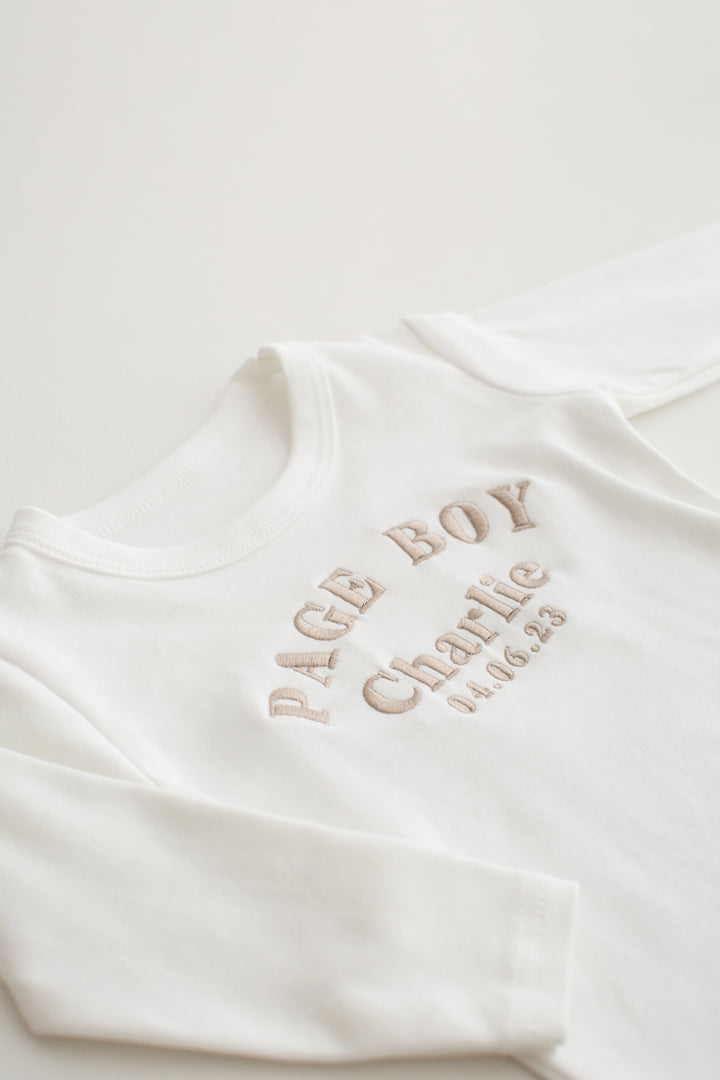 Page Boy Lounge Set - Embroidered
