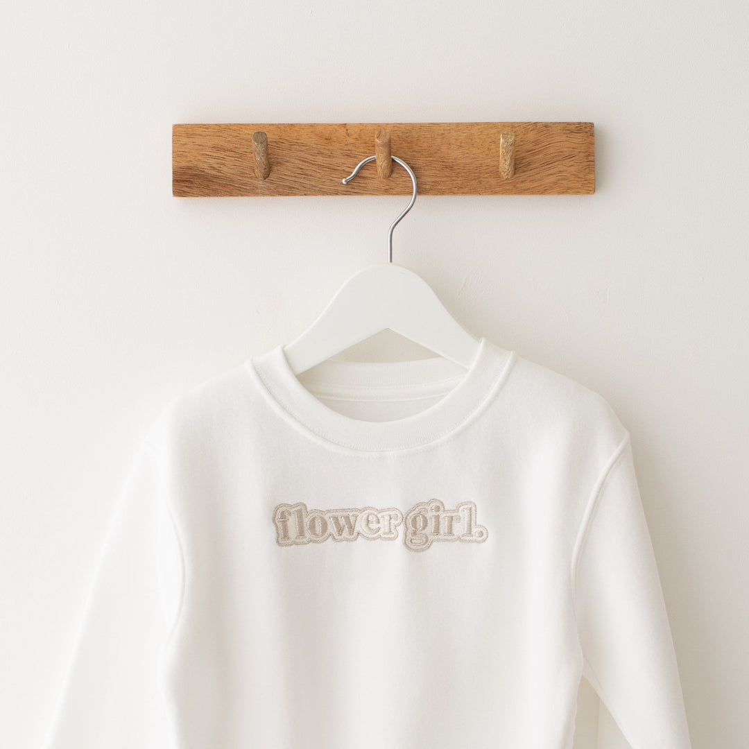 Flower Girl Sweatshirt - Embroidery
