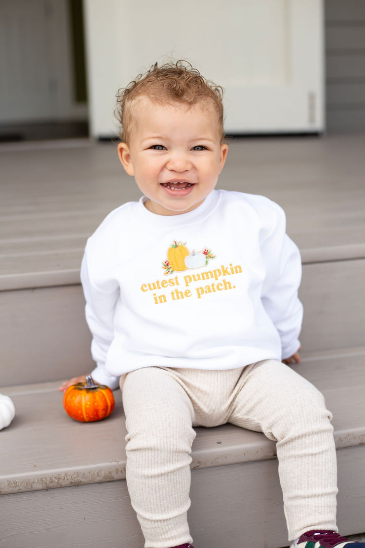Cutest Pumpkin Sweatshirt - Embroidered