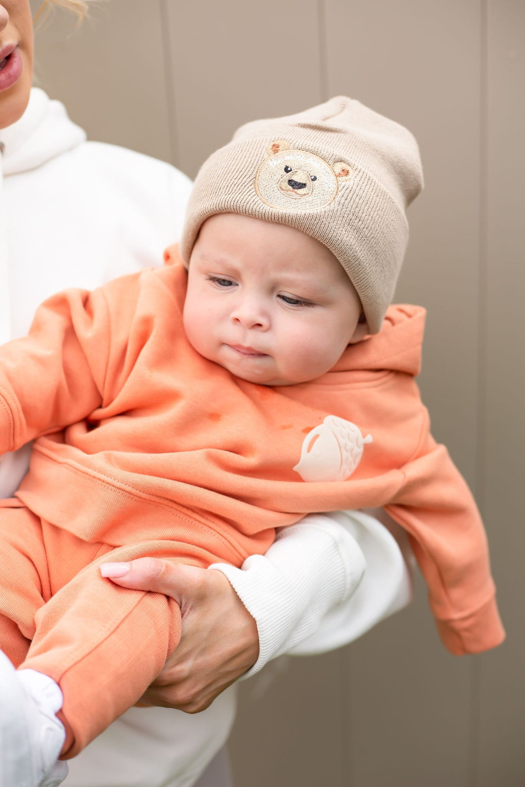 Bear Infant Beanie - embroidered