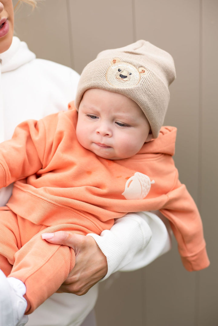 Bear Infant Beanie - embroidered