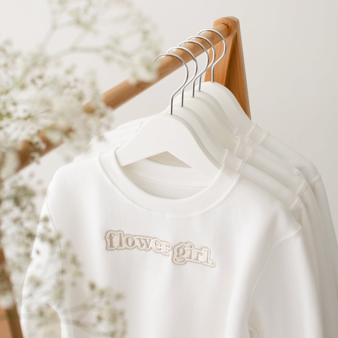 Flower Girl Sweatshirt - Embroidery