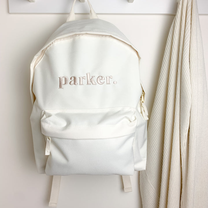 outlet - 40% off Imperfect Classic Name backpack - embroidered