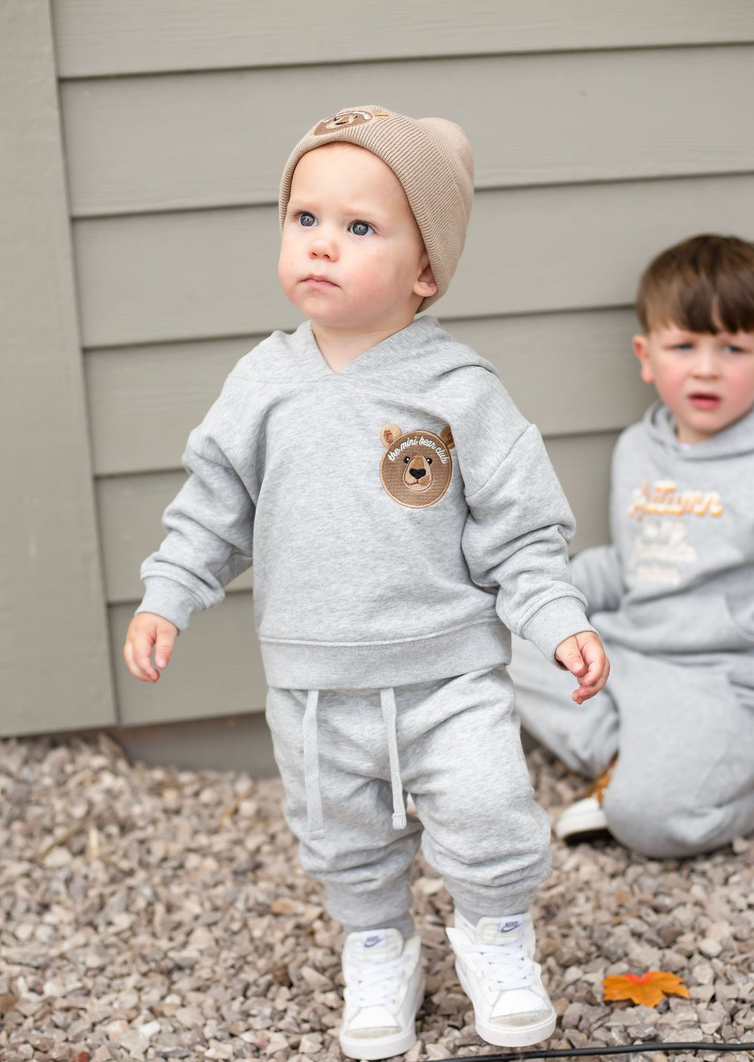 Bear Infant Beanie - embroidered
