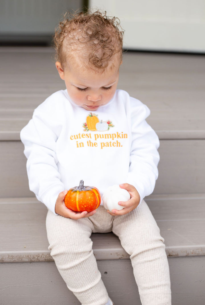 Cutest Pumpkin Sweatshirt - Embroidered