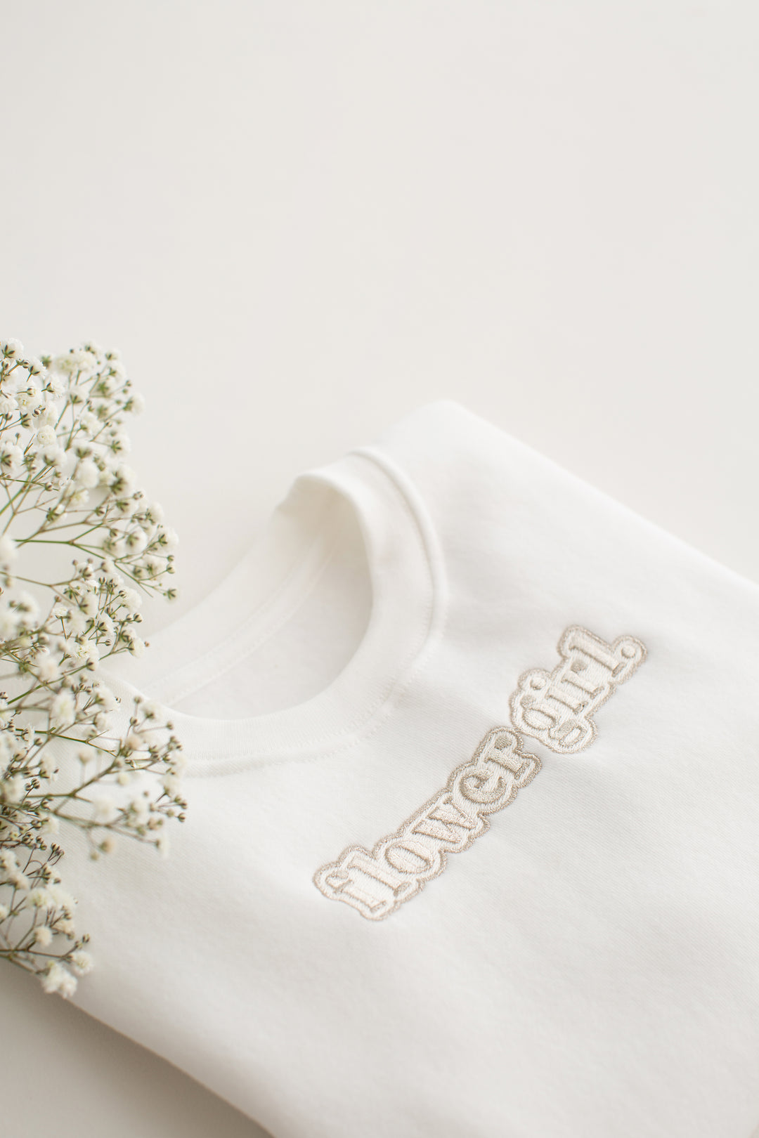 Flower Girl Sweatshirt - Embroidery
