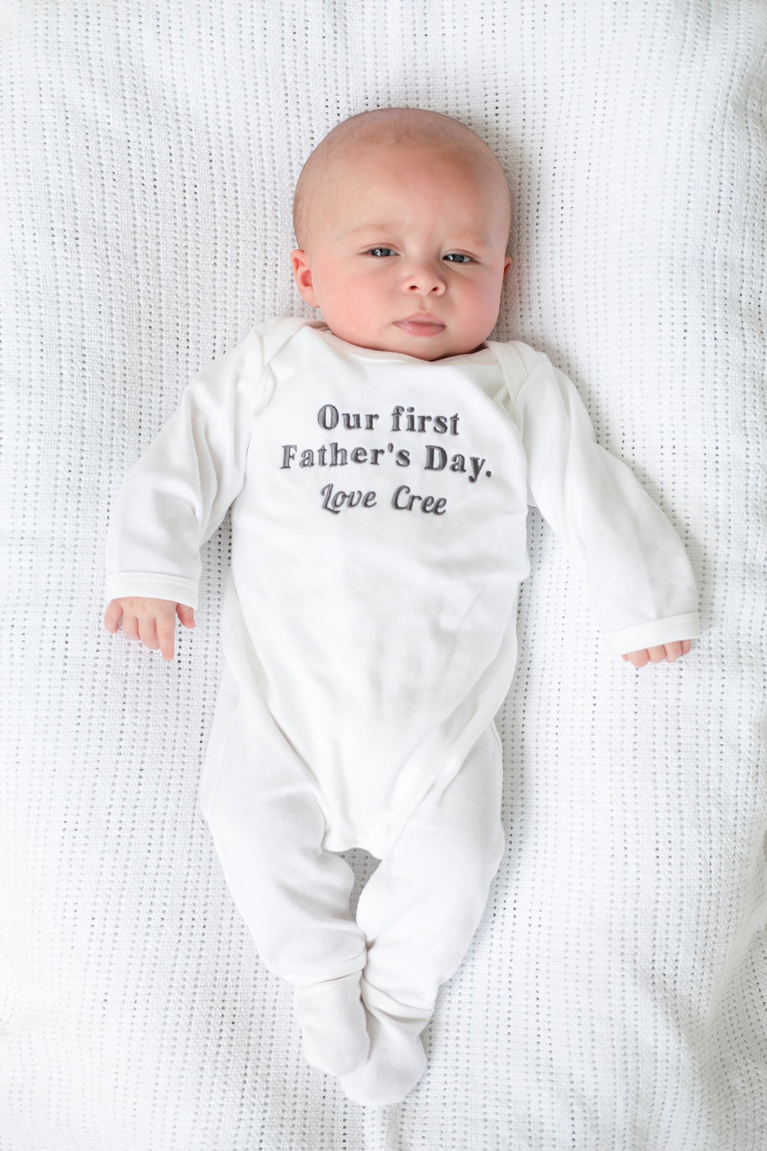 First Father's Day Outfit - Embroidered
