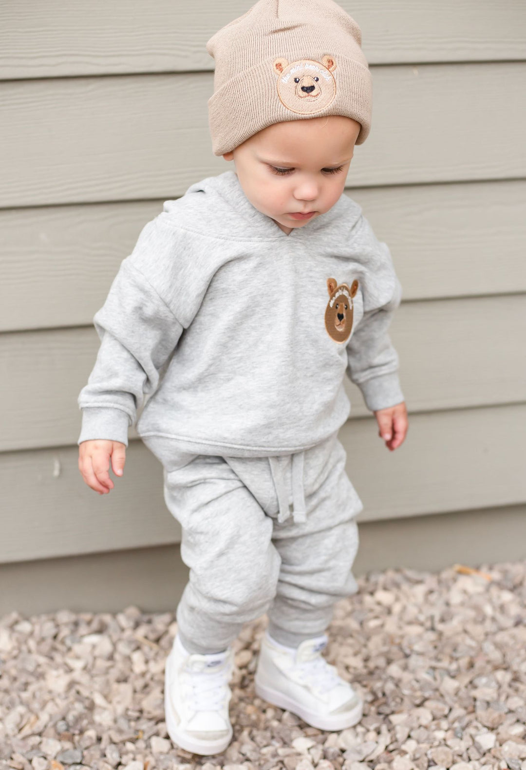 Bear Infant Beanie - embroidered