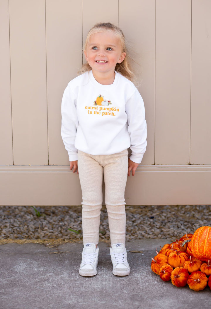 Cutest Pumpkin Sweatshirt - Embroidered