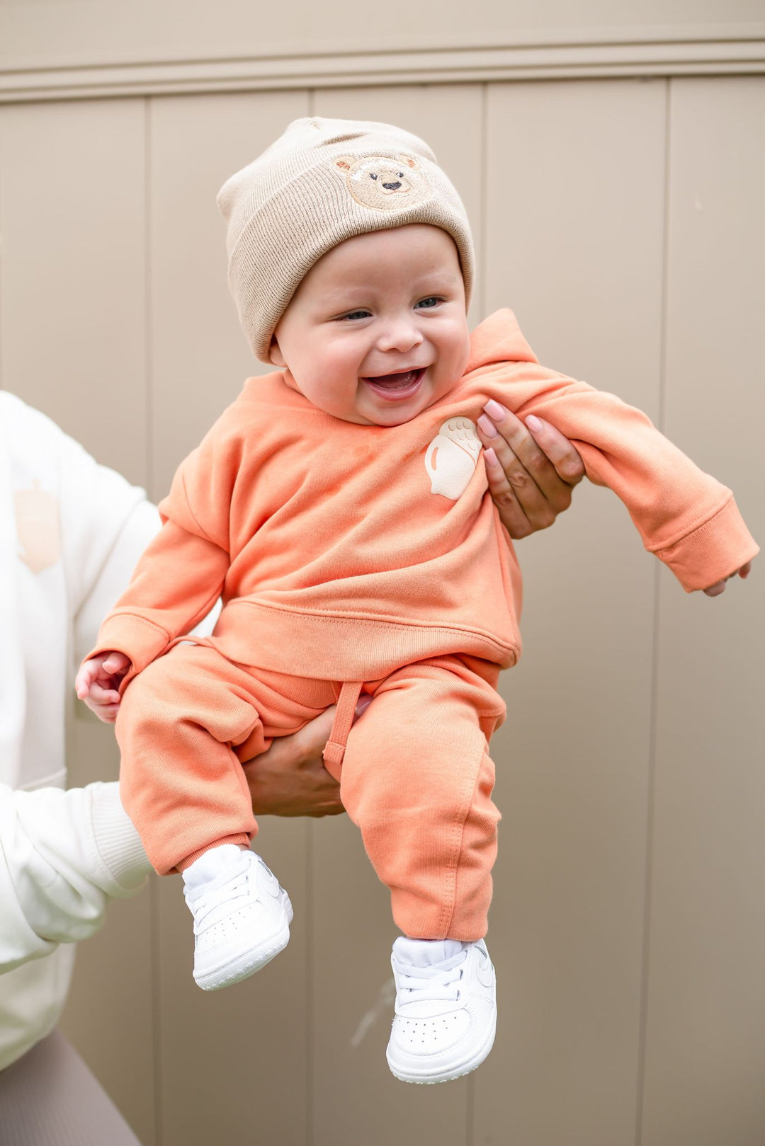 Bear Infant Beanie - embroidered