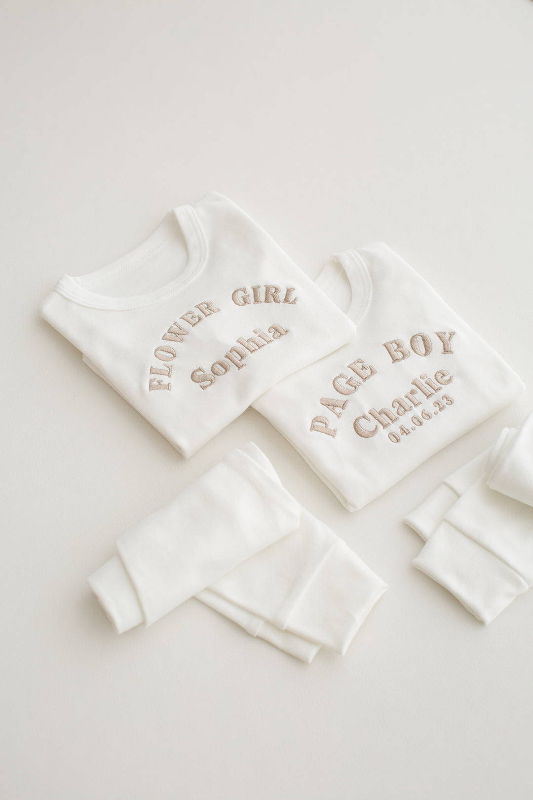 Page Boy Lounge Set - Embroidered