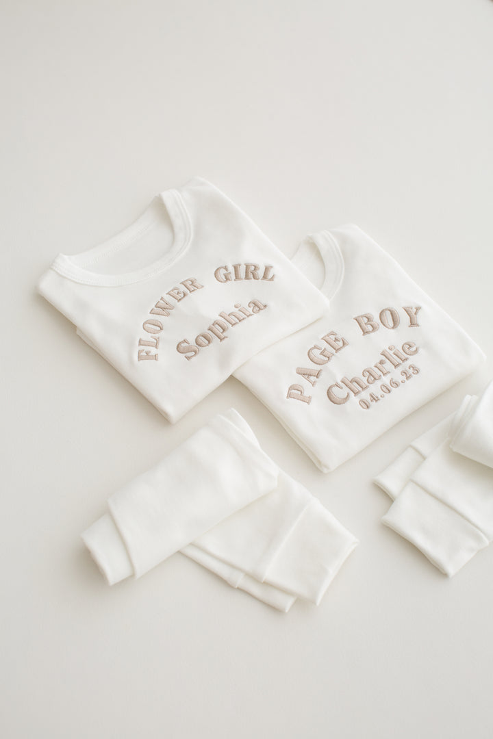 Page Boy Lounge Set - Embroidered