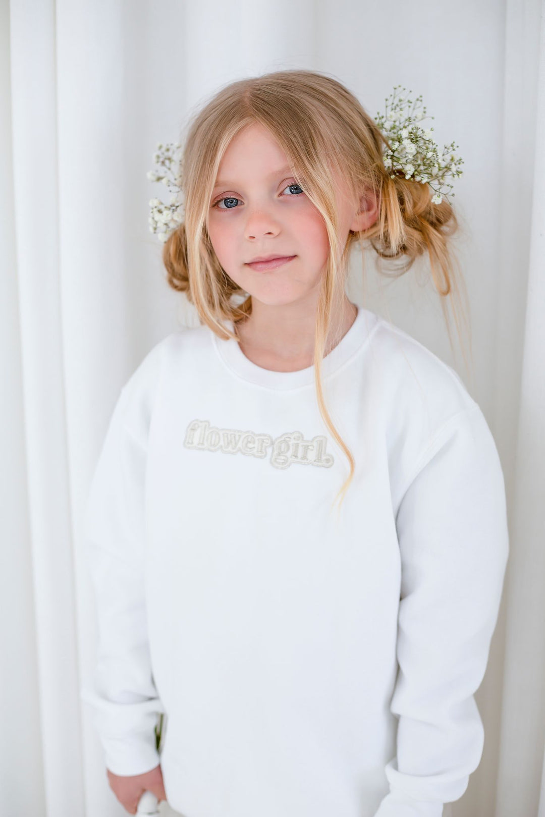 Flower Girl Sweatshirt - Embroidery
